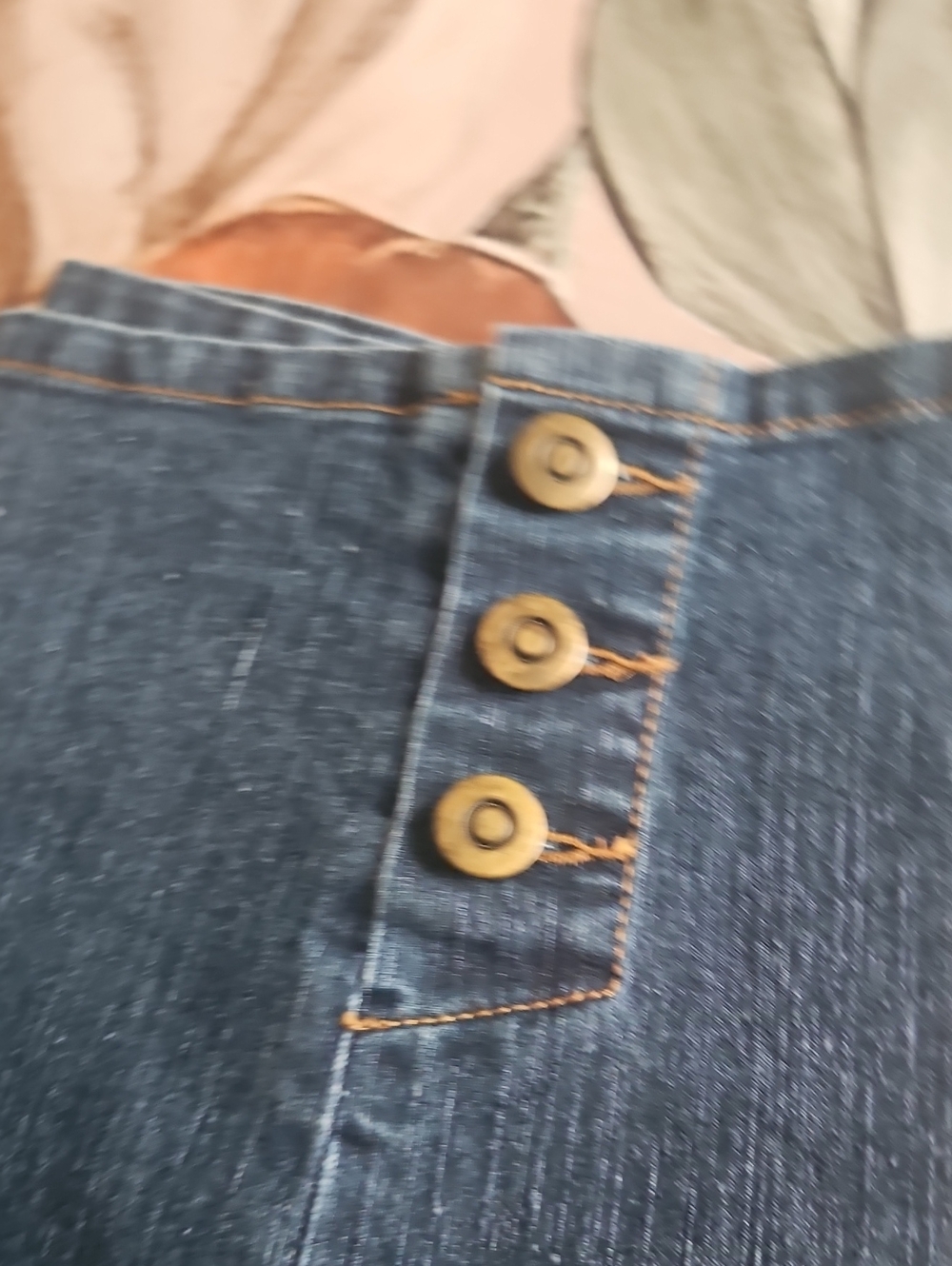 Ruby Road Indigo Jean Capris Size 12. They Have 4 Pockets Stretchy Waist - Picture 5 of 9